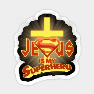 Jesus Is My Superhero Sticker